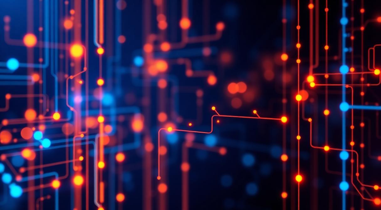 Abstract qubit and quantum logic gate visualisation in deep blue
